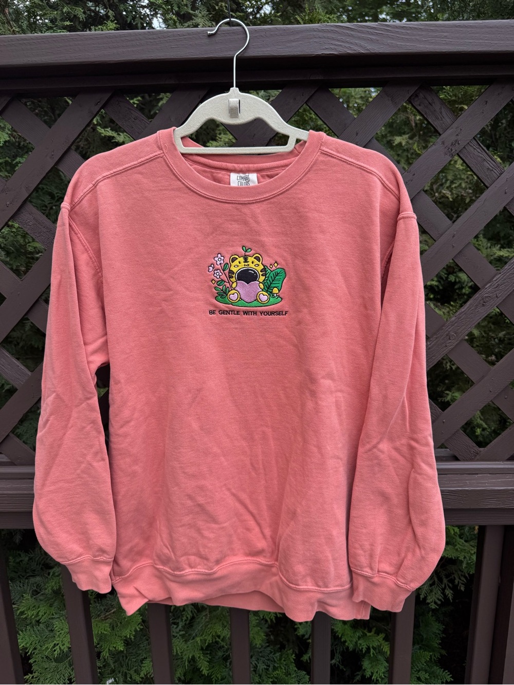 Comfort Colors Coral Crewneck Sweatshirt